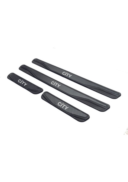 Honda City 2006-2020 Modeller New Karbon Kapı Eşiği 4 Parça Yazılı fiyatları