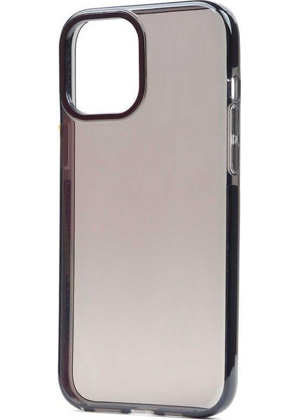 iPhone 12 Pro Max Kılıf Şeffaf Soft Kenar Tırtıklı Tasarım Silikon
