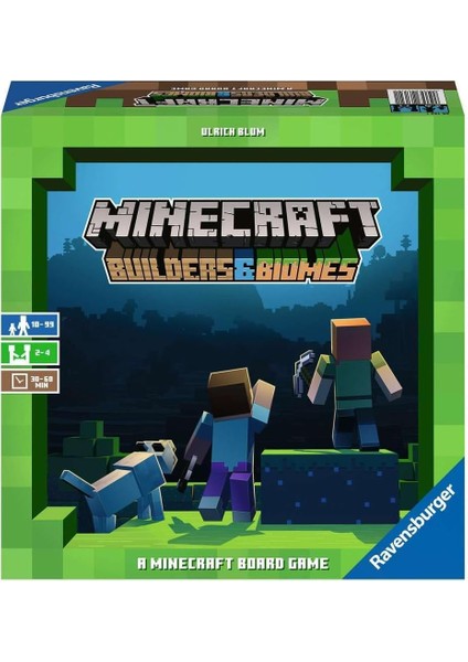 -Rnsburger 26132 Minecraft ?n?aatç?lar ve Biyomlar Çocuklar ve Yeti?kinler ?çin Strateji Kurulu Oyunu Ya? 10 Yil (Baz Oyunu) - Çocuk Noel Hediyeleri