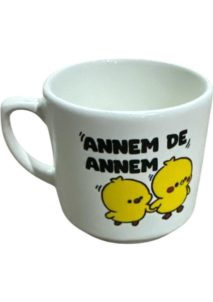 Yapımı Seramik Mug Kupa, 200 Ml, Özel Kabartmalı, Iznik Sanatının Muhteşem Örneği, Işçiliğiyle Evinize Sanat Katın (Annemde Annem)