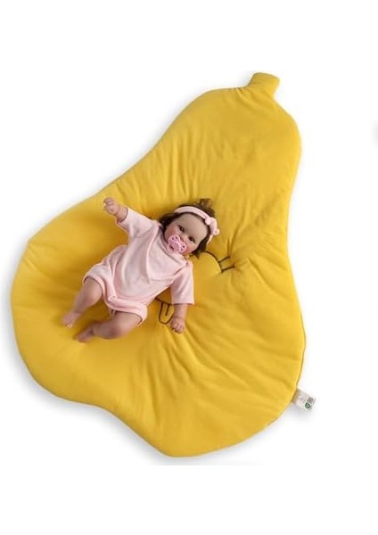 Dedi Pamuk Bebek Oynama Matı - Çift Taraflı Emekleme Matı 74X97 cm Sarı Armut - Yumuşak ve Güvenli Oynama Alanı, Bebekler ve Küçük Çocuklar Için Erken Gelişim Için Ideal fiyatları