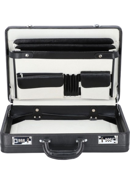 Taormina Evrak Çantası, 45 cm Deri, A4 Bölmeli, Fermuarlı Cep ve Kalem Halkalı fiyatları