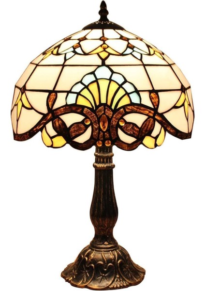 Tiffany Tarzı Vitray Masa Lambası, 18 Inç