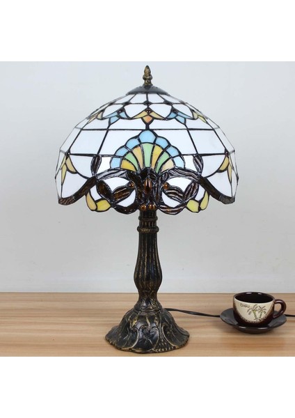 Tiffany Tarzı Vitray Masa Lambası, 18 Inç fırsatları