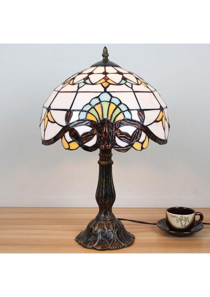Tiffany Tarzı Vitray Masa Lambası, 18 Inç indirimleri