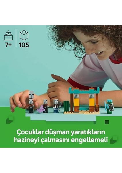 Minecraft Serseri Köylü Çöl Devriyesi 21267 – 7 Yaş ve Üzeri Kız ve Erkek Çocuklar Için Pillager, Vindicatör ve Kaktüs Şövalyesi Içeren Oyuncak Yapım Seti, Rol Yapma Oyunu Doğum Günü Hediyesi fiyatları