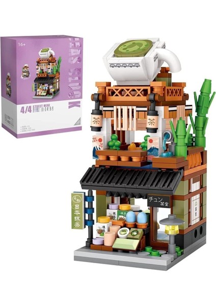 Matcha Dükkanı Yapım Seti, 379 Parça Japon Sokak Modeli Oyuncağı