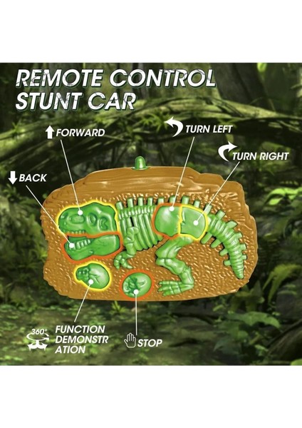 Kahverengi Uzaktan Kumandalı Takla Atan Akrobat Dinozor Araba indirimleri