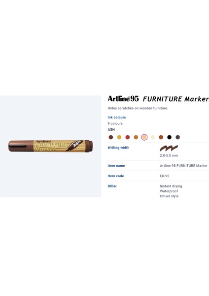 Ahşap Rötuş Kalemi | Mobilya Tamiri ve Rötuş Boyası Ceviz - Walnut (EK95) fırsatları