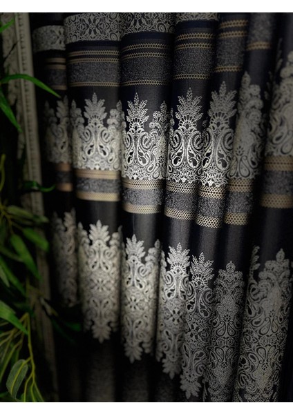 Nivemeshome FT632255 V-530 Antakya Lacivert 1/3 Sık Pileli Fon Perde Apm fırsatları