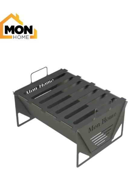 Monhome Demonte Kamp Mangalı – 2.5mm Siyah Sac, Taşınabilir, Dayanıklı, Pratik Kurulum fiyatları