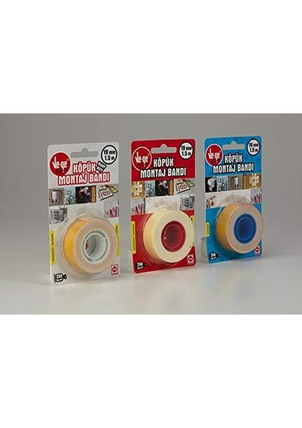 BH5000190015-1HT Köpük Montaj Bandı-1 (Iç), 19 mm x 1.5m modelleri