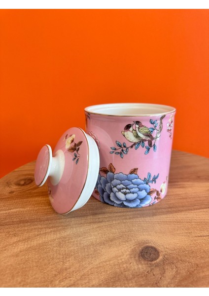 Flora Pınkmedıum Canısterwıth LID12X15 cm Kavanoz fiyatları