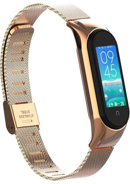 Xiaomi Mi Band 6 Uyumlu Krd-06 Metal Kordon Tknc - Siyah fiyatları