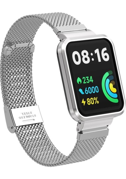 Xiaomi Redmi 2 Lite Uyumlu Krd-59 Metal Kordon Tknc - Gümüş fiyatları