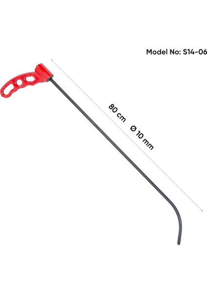 73 cm 10MM Sustalı Yassı Açık Uçlu Kılıç Çubuk S14-06