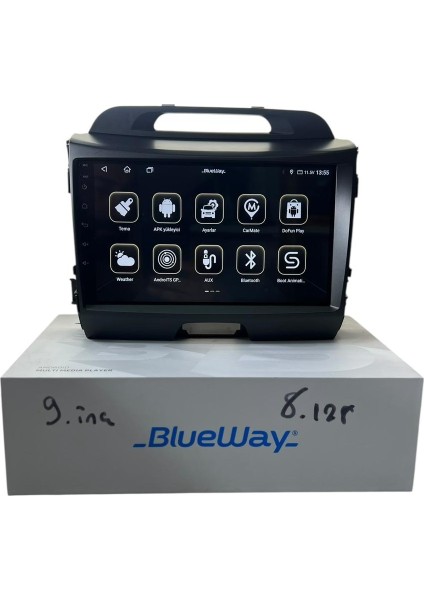 Kia Sportage 2010-2015 Blueway 8-128 Tam Profesyonel Oem Multimedia