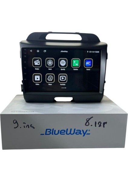 Kia Sportage 2010-2015 Blueway 8-128 Tam Profesyonel Oem Multimedia fiyatları