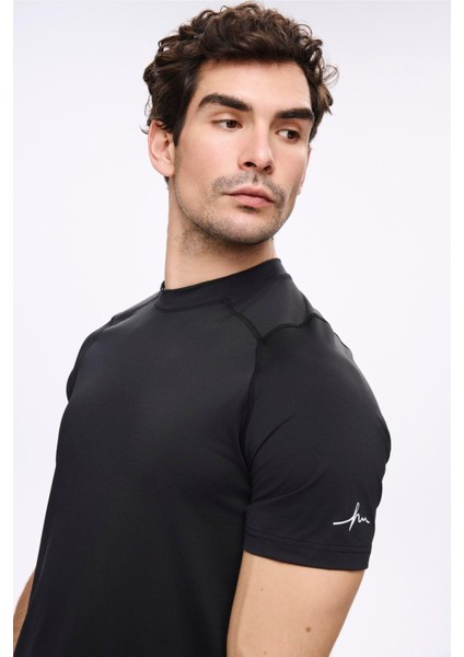 Active Erkek Siyah Spor Tişört 5030 modelleri