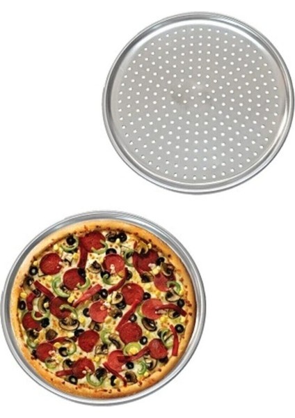 Delikli Pizza Tepsisi Lahmacun Pide Tepsisi 36 cm 32 cm 28 cm Paslanmaz Çelik fiyatları