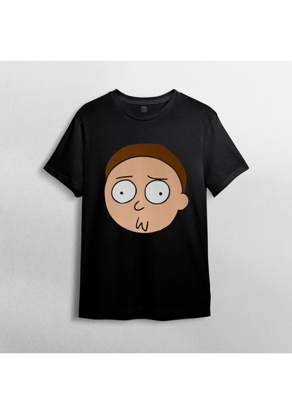 Rick And Morty - Morty Yüz %100 Pamuklu Bisiklet Yaka T-Shirt fiyatları