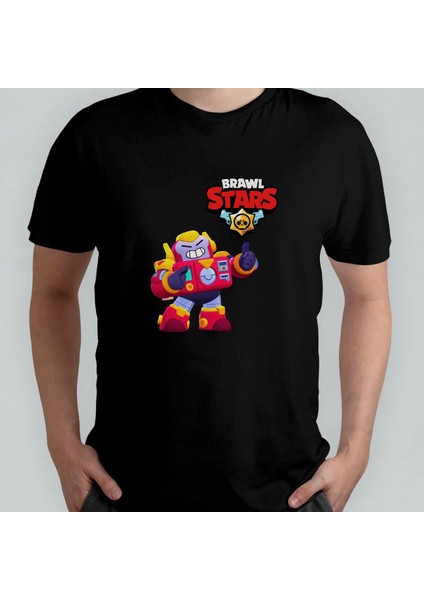Brawl Stars Surge %100 Pamuklu Bisiklet Yaka T-Shirt Model 1