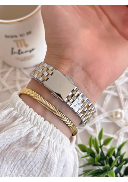 Çelik Kordon 3 Atm Suya Dayanıklı Özel Tasarım Kadın Kol Saat+Bileklik VS.BLKT.0484 modelleri