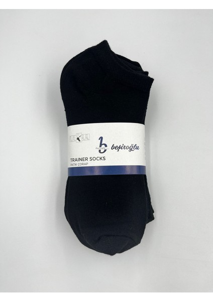 6 Çift Pamuk Kısa Basic Patik Çorap Koku Yapmaz Terletmez