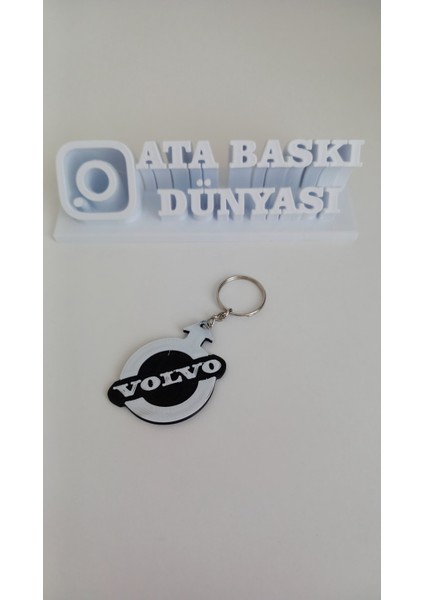 3D Volvo Logo Anahtarlık