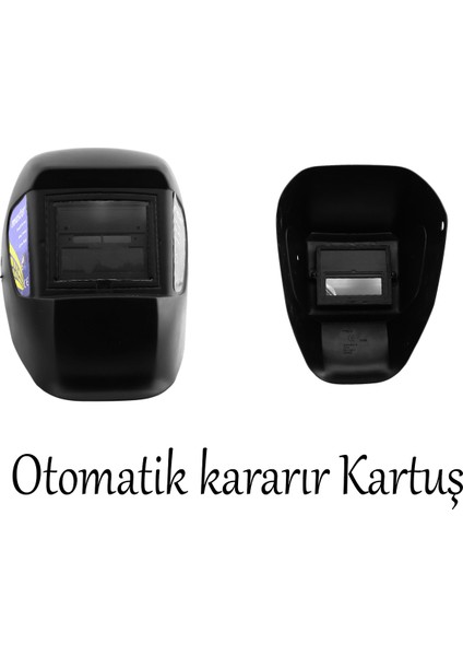 Güneş Enerjili Otomatik Kararan Baş Maskesi Siperlik Kartuşlu Kaynak Gözlüğü Dın 9-13 Cenk Işık fırsatları