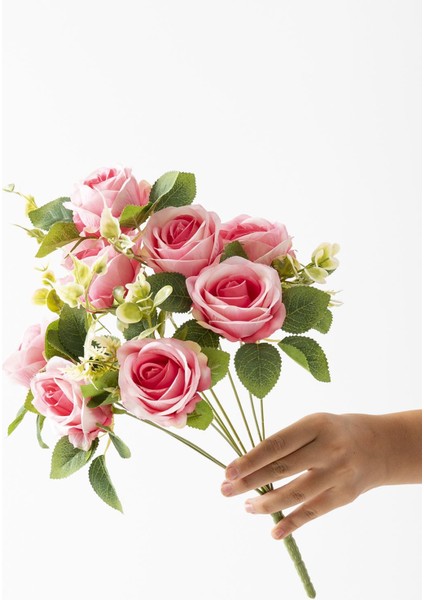 Yapay Gül Demeti 9 Dallı Pembe fiyatları