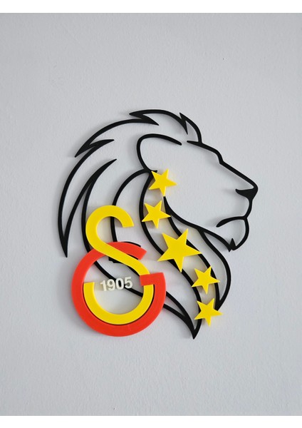 Galatasaray Logolu 5 Yıldızlı Aslan Duvar Dekor Süsü fırsatları