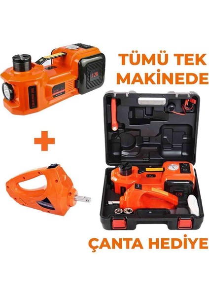 Elektrikli 5 Ton Hidrolik Kriko, Şişirme Hava Pompası, Bijon Anahtarı, Makine Krikosu fiyatları