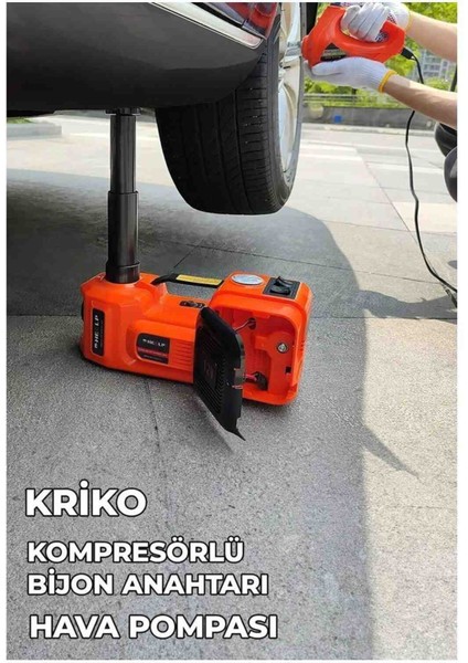 Elektrikli 5 Ton Hidrolik Kriko, Şişirme Hava Pompası, Bijon Anahtarı, Makine Krikosu fırsatları