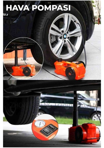 Elektrikli 5 Ton Hidrolik Kriko, Şişirme Hava Pompası, Bijon Anahtarı, Makine Krikosu indirimleri