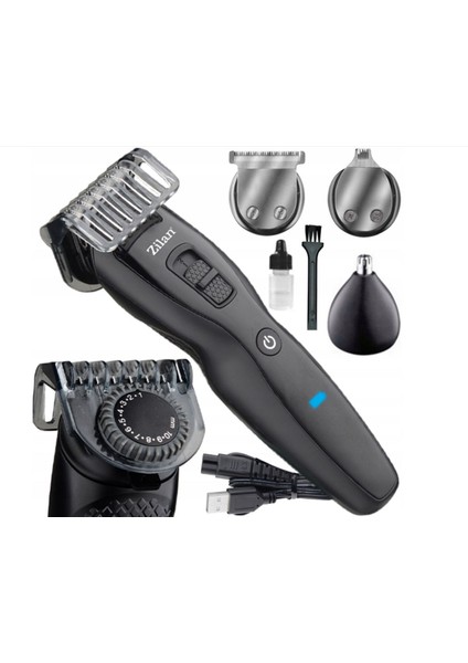 Fonksiyonlu Tıraş ve Tüy Alma Makinesi, Ayarlanabilir Başlık, Siyah indirimleri