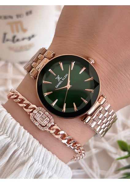 Çelik Kordon 3 Atm Suya Dayanıklı Özel Tasarım Kadın Kol Saat+Bileklik VS.BLKT.0487