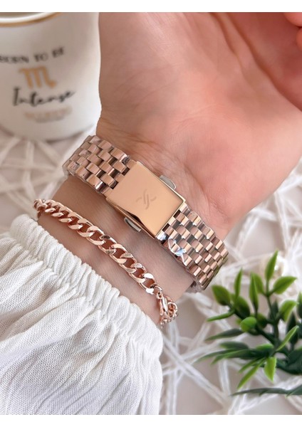 Çelik Kordon 3 Atm Suya Dayanıklı Özel Tasarım Kadın Kol Saat+Bileklik VS.BLKT.0487 modelleri