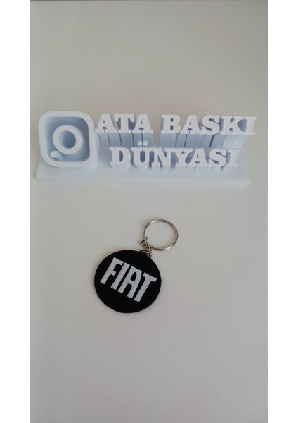 3D Fiat Logo Anahtarlık