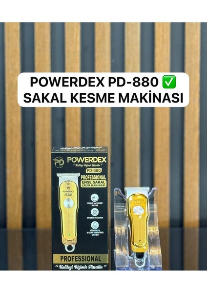 PD-880 Profesyonel Ense ve Sakal Çizim Traş Makinesi Altın