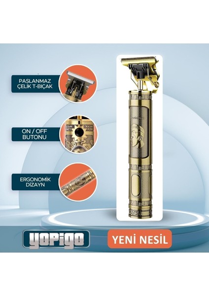 RF-1804 T-Bıçak Kuaför Tipi 100. Yıl Traş Saç Ense Sakal Çizim Tıraş Makinesi modelleri