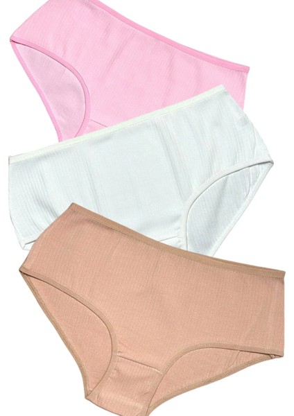 3'lü Kadın Fitilli Bato Yüksek Bel Pamuklu Külot fiyatları