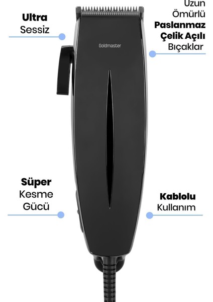 Ultra Sessiz Ayarlanabilir Paslanmaz Çelik Saç ve Sakal Şekillendirici indirimleri