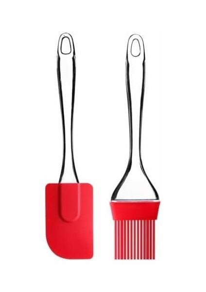 Silikon Spatula Seti 2in1 // Isıya Dayanıklı & Bpa Içermez // 2 Parça Yapışmaz, Pişirme, Karıştırma, Yağlama ve Sonrası - Bulaşık Makinesinde Yıkanabilir Mutfak Gereçleri Çok Renkli Günlük Kullanım fiyatları