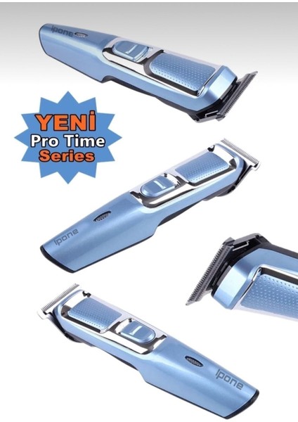 IP-1017 Profesyonel Kablosuz Şarjlı Saç ve Sakal Tıraş Makinesi – Mavi Gümüş, Ergonomik ve Hafif Tasarım modelleri