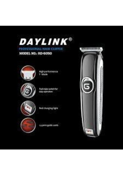 Siyah Turbo Saç ve Sakal Tıraş Makinesi, Güçlendirilmiş T Bıçaklı, R-6050 fiyatları