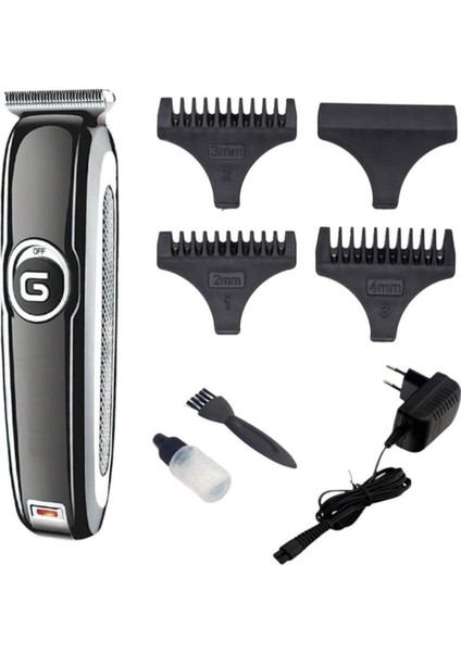 Siyah Turbo Saç ve Sakal Tıraş Makinesi, Güçlendirilmiş T Bıçaklı, R-6050 modelleri