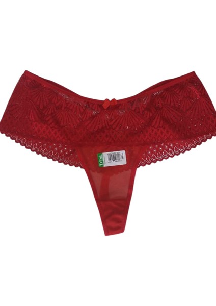 Dantel Detaylı Kalça Kısmı Açık Esnek Külot