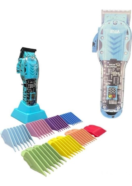 Şarjlı Profesyonel Saç ve Sakal Kesme Makinesi, Mavi modelleri