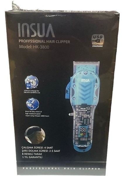 Şarjlı Profesyonel Saç ve Sakal Kesme Makinesi, Mavi fırsatları